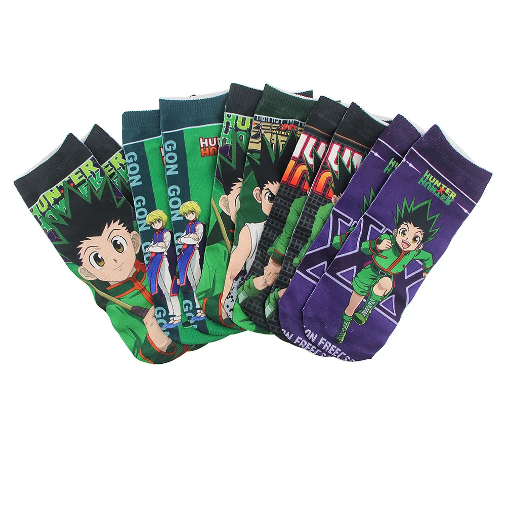 

Man Anime Knitting Cotton Socks Woman Cartoon Short Socks Street Style Harajuku Ankle Funny Casual Street Stance Creative