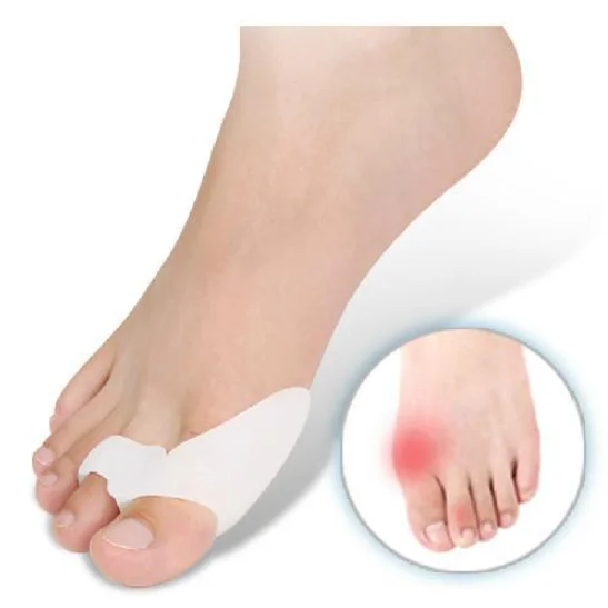

2PCS Big Toe Straightener Thumb Protector Silicone With Gel Toe Toe Bunion Toe Separator Massage Foot Adjuster