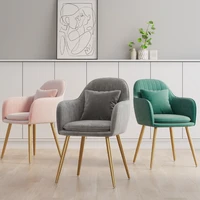 nordic light luxury dining chair home simple net red makeup chair nail art bedroom chair ins chair stool backrest desk nail