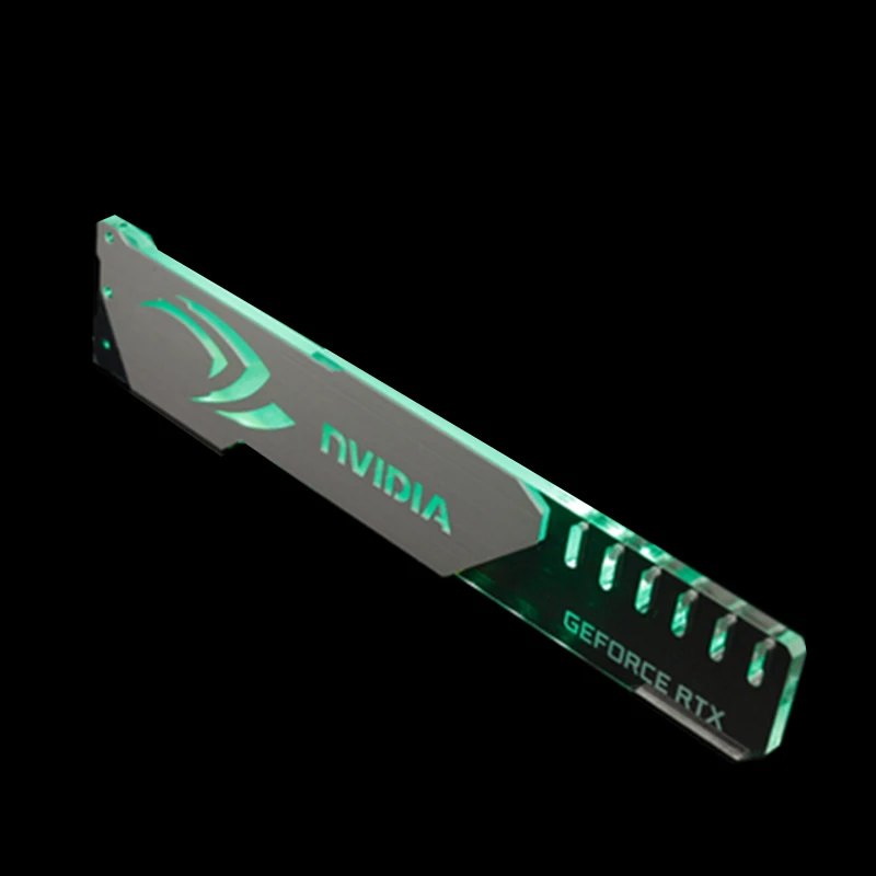 Silver NVIDIA 4PIN Поддержка графической карты GPU держатель кронштейн VGA Рамка подставка алюминий+ акрил ROG 12V 4PIN RGB/5 V 3PIN ARGB ASUS AURA SYNC Symphony - Blade Color: Silver NVIDIA 4PIN