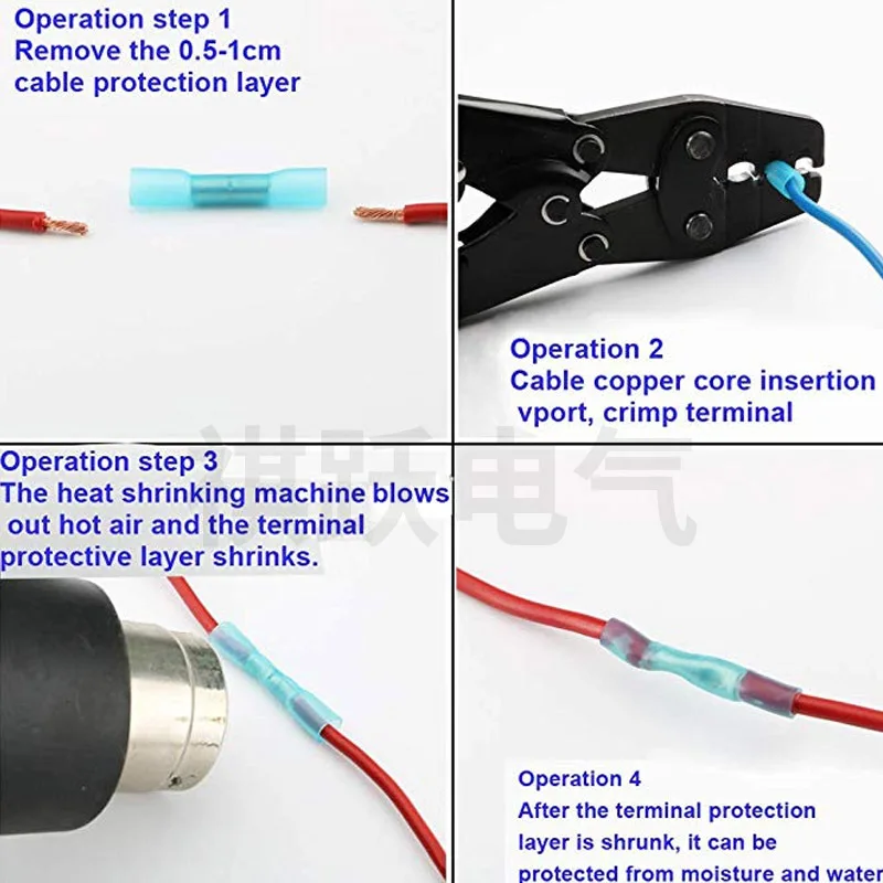 В штучной упаковке водонепроницаемый Соединительный терминал 40 шт. синяя