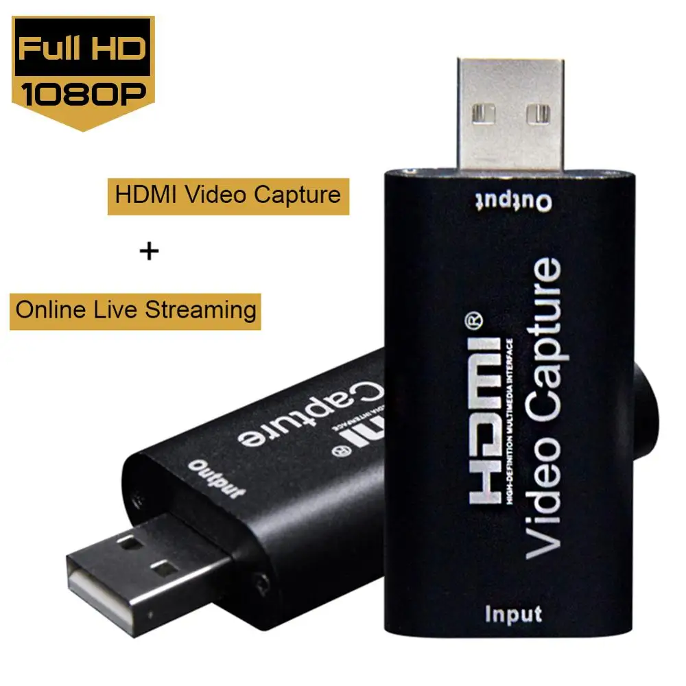 Мини карта видеозахвата 1080p USB 2 0 HDMI видео рекордер Адаптер 30fps Захват диск захват