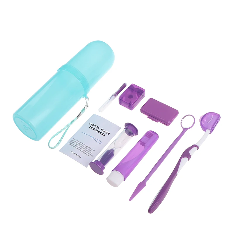 1Set Oral Care Dental Teeth Orthodontic Kits Whitening Suit Interdental Brush Mirror