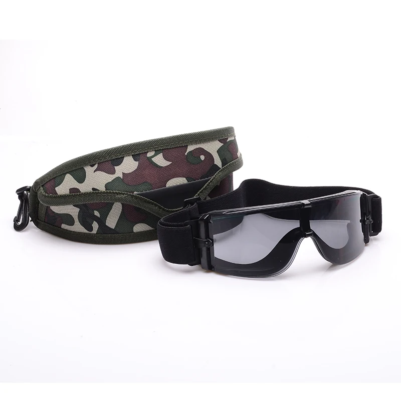 Тактические Солнцезащитные очки для страйкбола армейские с 3 линзами