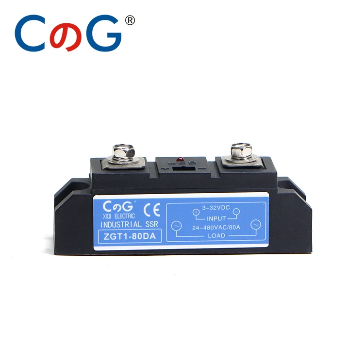 CG 60A 80A 100A промышленные высокой мощности Авто Промышленные серии DC В AC твердотельные Реле твердотельные реле - Габаритные размеры: 80DA