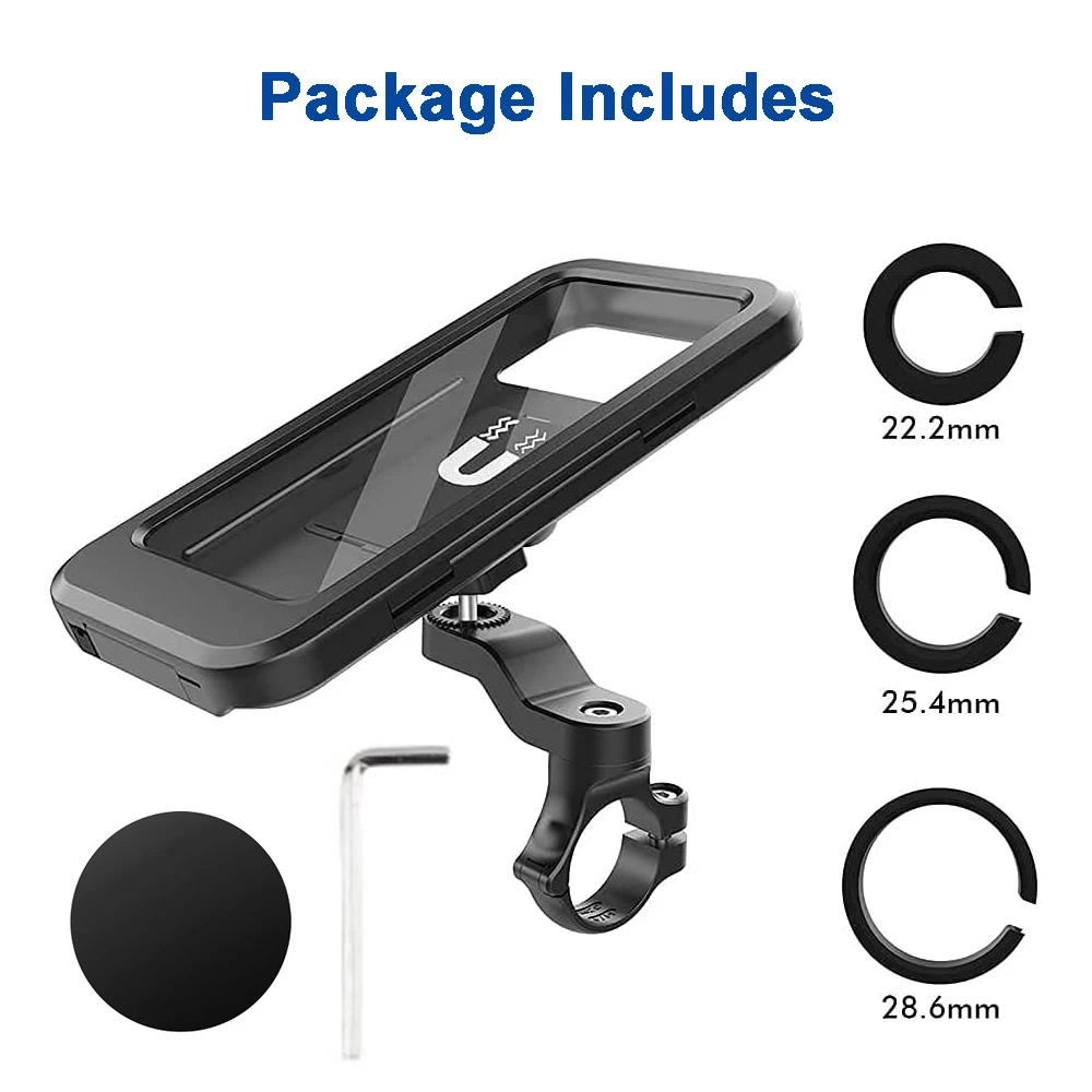 rainproof bike phone holder waterproof bicycle mobile phone stand motorcycle handlebar cellphone mount motorbike cycling screen free global shipping