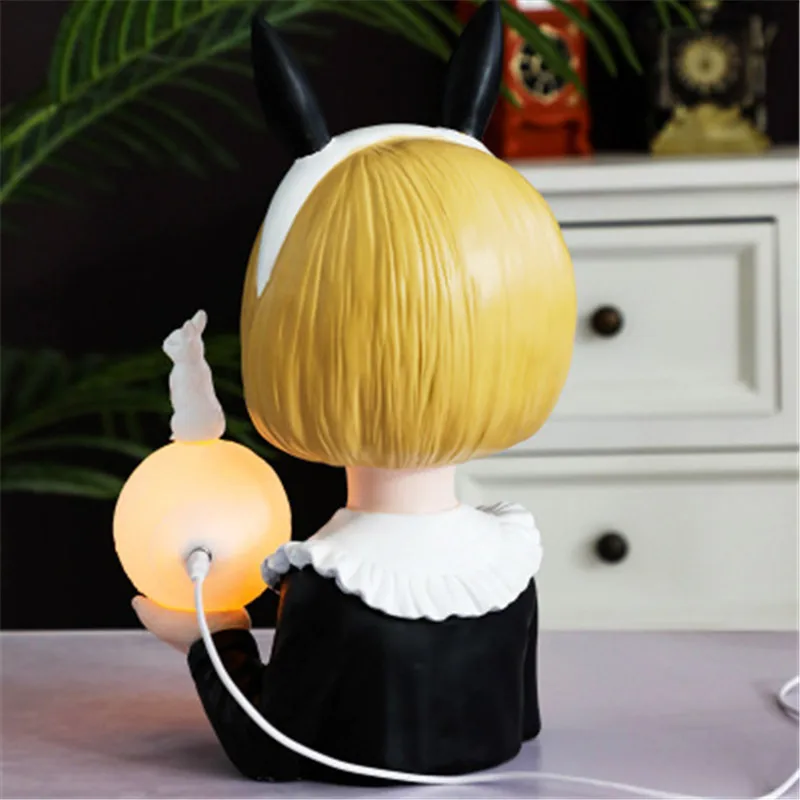 

Bao Guang Ta Creative Cute Girl Color Night Light Statue Personality Living Room Children's Room Desktop Crafts Home Decor A2693