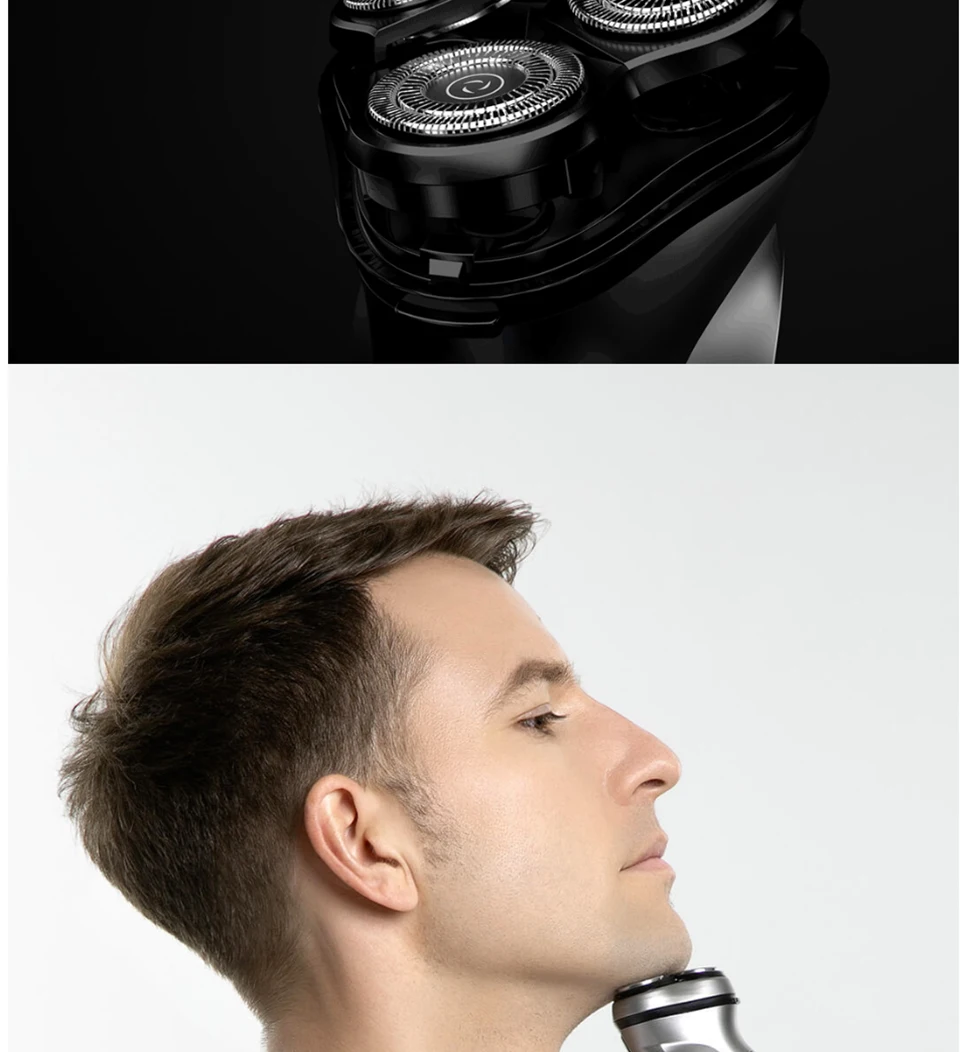 Original XIAOMI face shaver Enchen BlackStone 3D Electric Shaver, Men Washable Type-C USB Rechargeable Shaving Beard Machine
