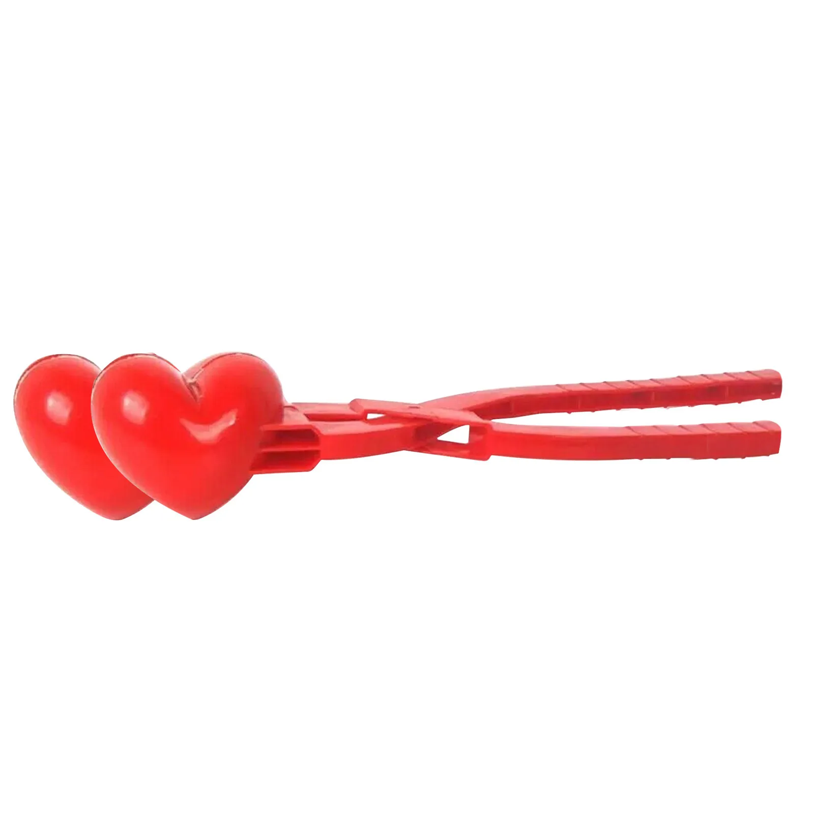 

8cm Heart Snowball Maker Winter Plastic Snowball Maker Clip Kids Outdoor Sand Snow Ball Mold Toys Fight Clip Toy play snow tool