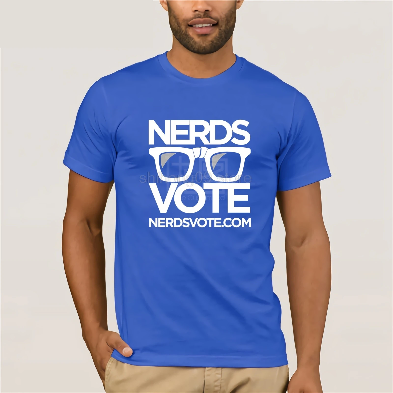 Nerds Vote T-Shirt Summer style cotton custom 2020 Fashion Hot Clothes Popular Crewneck 100% Cotton Tees | Мужская одежда