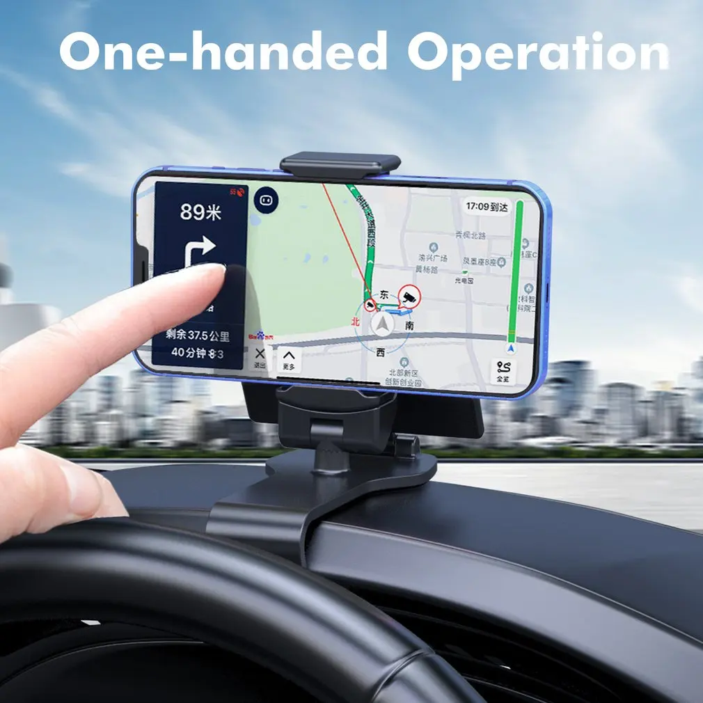 

New Dashboard Car Phone Holder Mobile Phone Stands Rearview Mirror Sun Visor GPS Navigation Bracket With Parking Number Plate