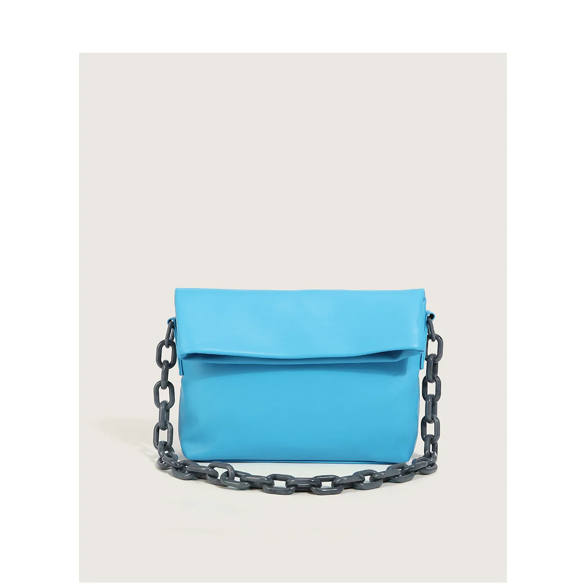 

Internet Celebrity Special-Interest Shoulder Bag Bag 2021 New Acrylic Chain Underarm Bag Sports Folding Large Capacity Handbag