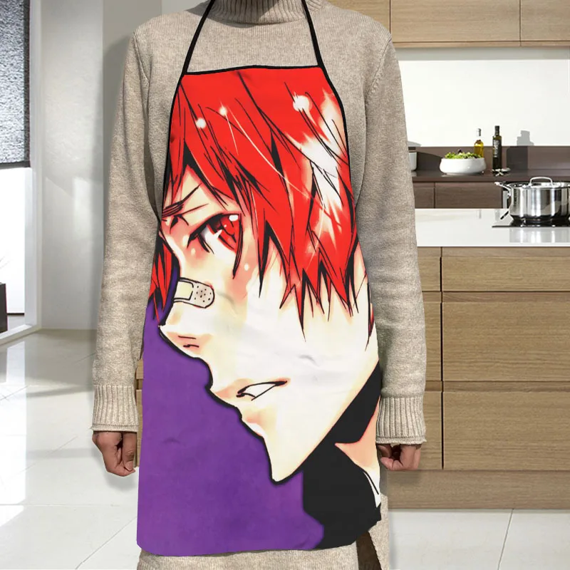 Хитман Реборн! Фартук из ткани Оксфорд водонепроницаемый кухонный фартук для