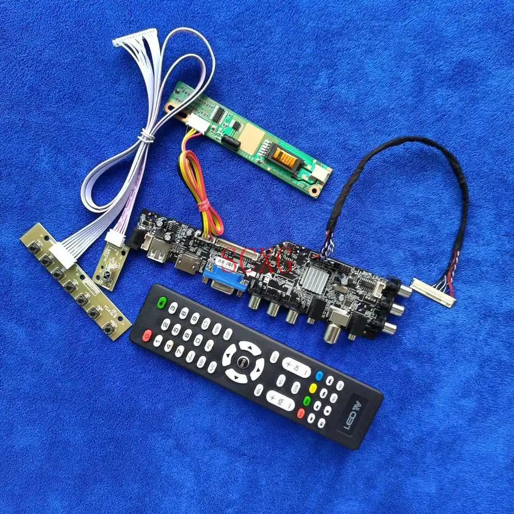 

1440*900 Digital DVB Controller Board AV VGA USB HDMI-compatible For CLAA154WP04A/CLAA154WP05A/CLAA154WP05N KIT 30Pin LVDS 1CCFL