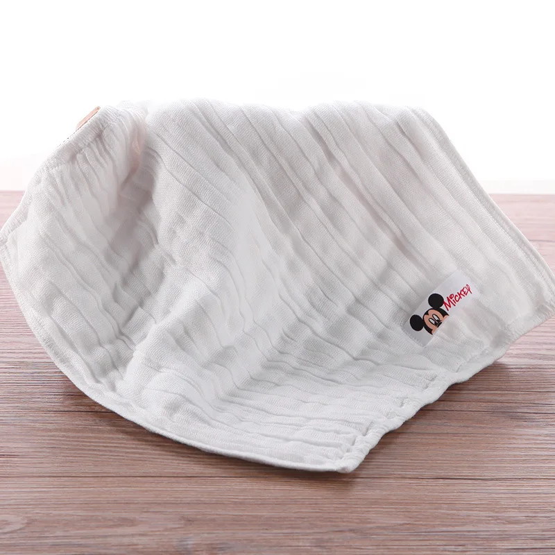 Disney 25*25 см очаровательные комбинезоны с рисунком Микки Маус хлопок полотенце для