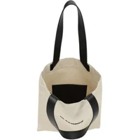 108415 new tide jil bag tote bag luxury designer brand fashion women men handbag linen shopping bag leather shoulder j1