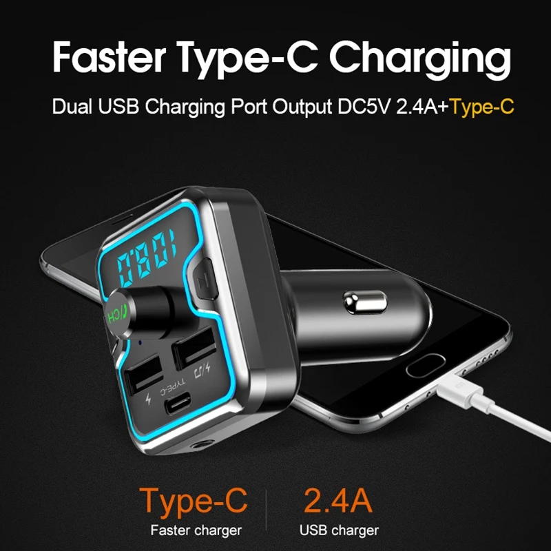 Bluetooth fm-передатчик для автомобиля беспроводной радио приемник адаптер