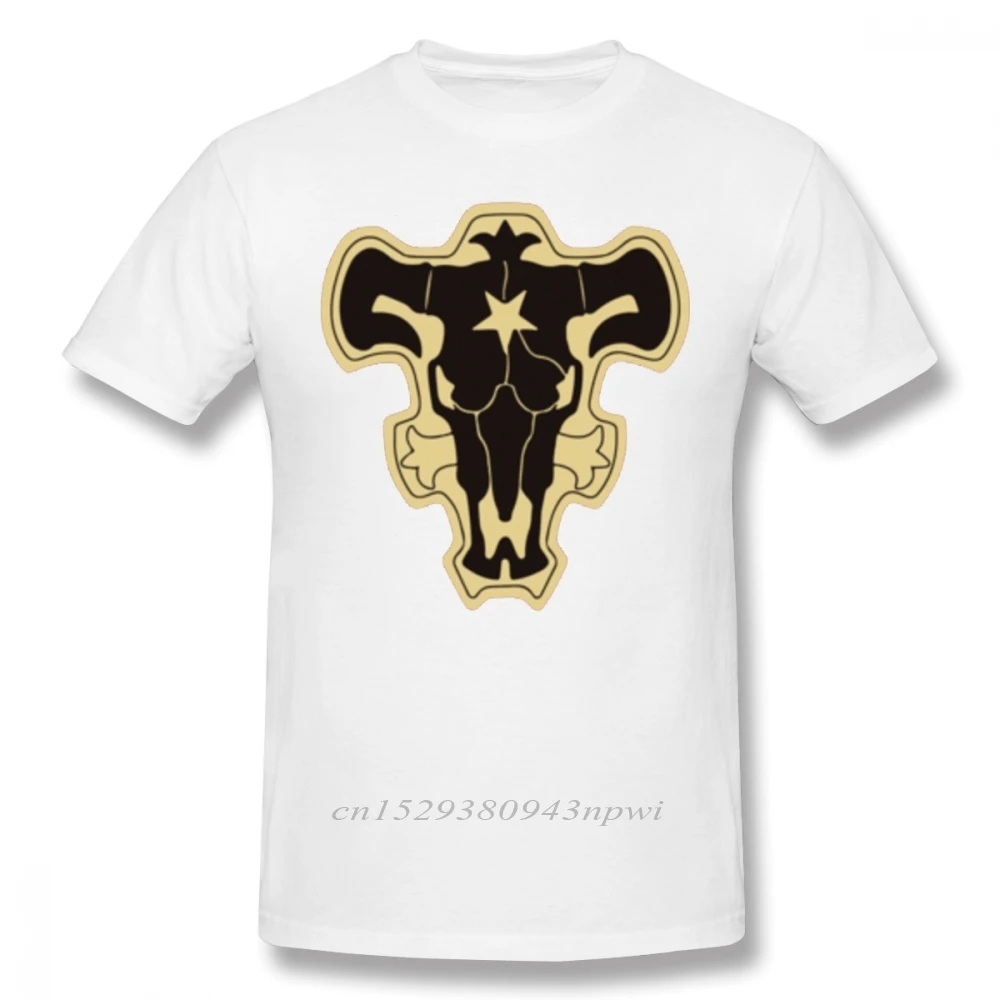 

Black Clover T Shirt Black Clover Black Bulls T-Shirt Funny Tee Shirt Fashion 100% Cotton Short Sleeves Mens Graphic Tshirt