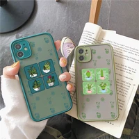 refreshing succulent plants phone case for iphone se 2020 for iphone 13 12 11 pro max mini xr xs max x 7 8 plus hard back cover