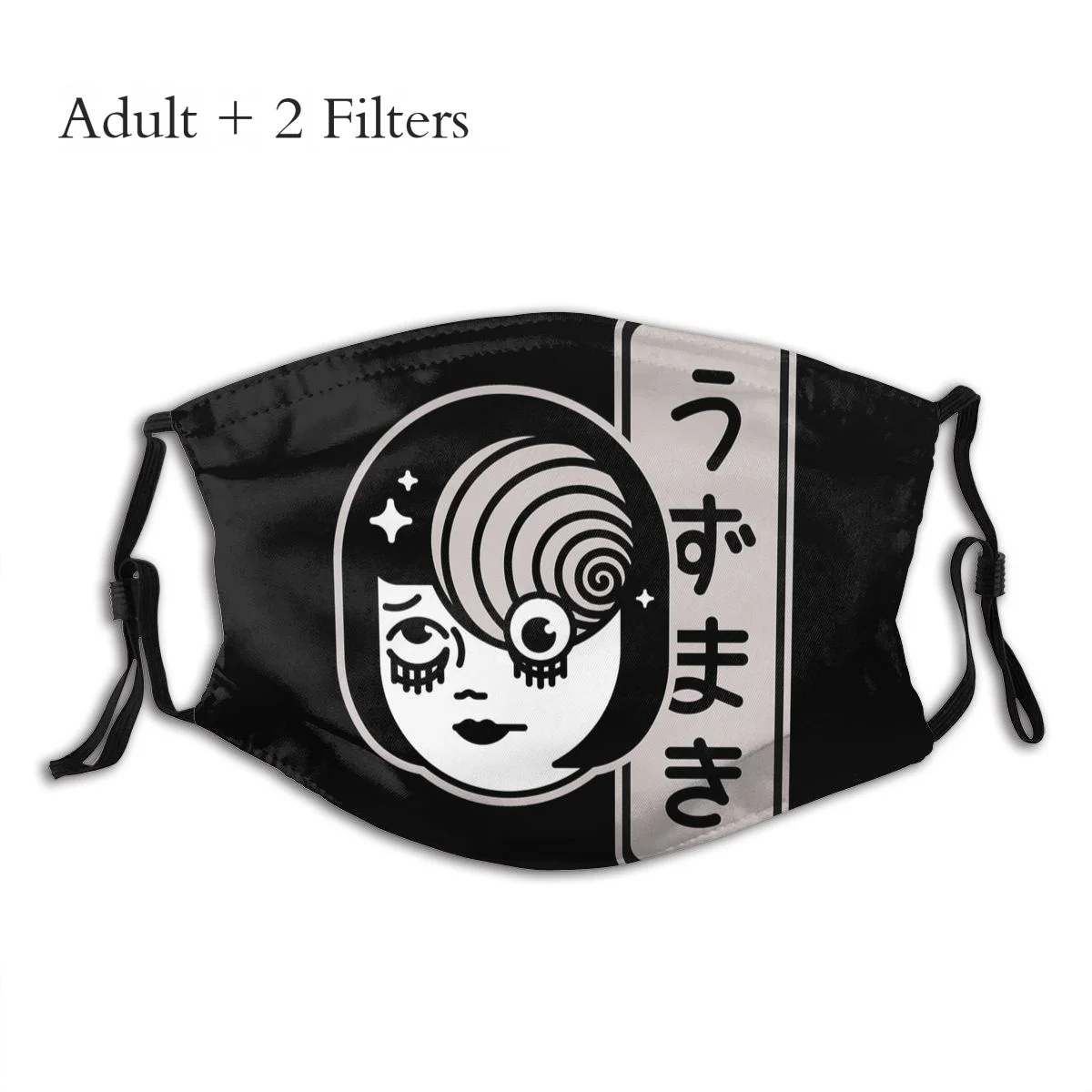 

Uzumaki Spiral Mouth Face Mask Junji Ito Protection Reusable Washable Mascarilla With Filters