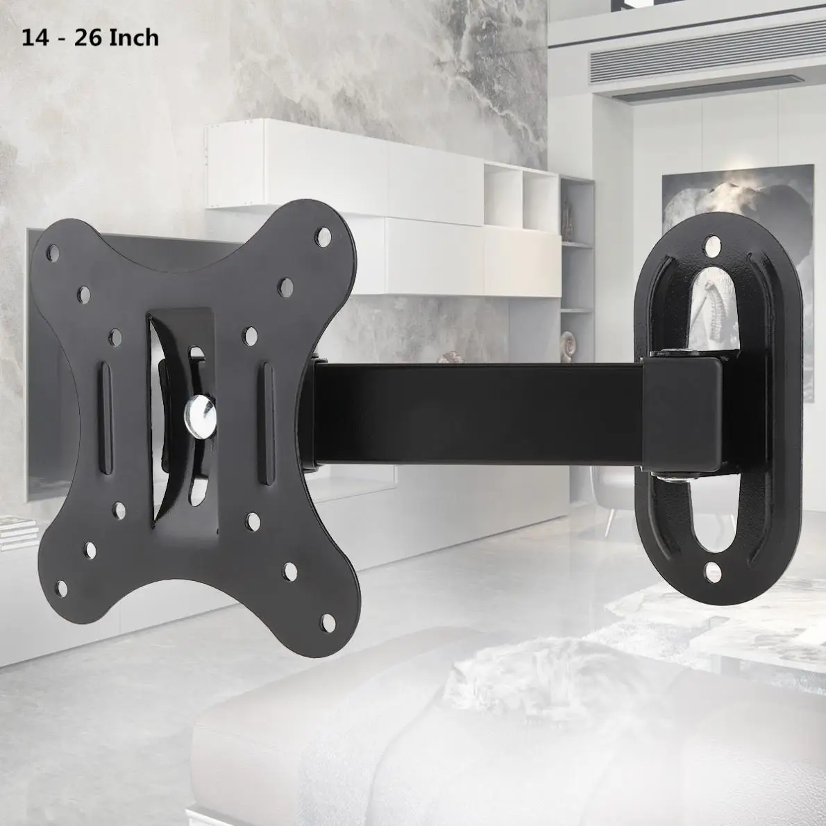 

Universal TV Wall Mount Bracket TV Frame Support 15 Degrees Tilt with Gradienter for 14 - 26 Inch LCD LED Monitor Flat Panel