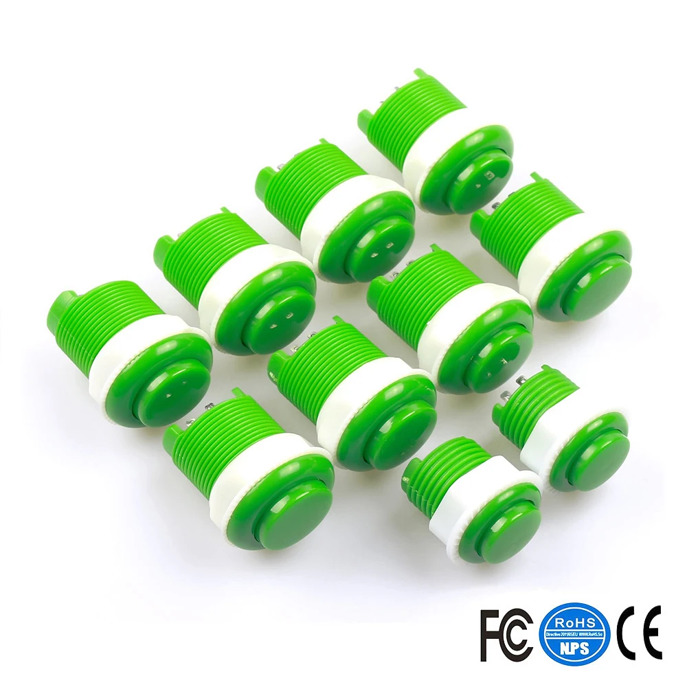 Комплект кнопок с микровыключателями и фиксирующими кольцами 10 шт./лот|Игры