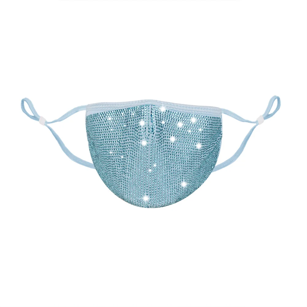 

Fashion Women Masquerade Rhinestone Mask Halloween Mardi Elastic Reusable Washable Festival Jewelry Party Face Cover KZ-404