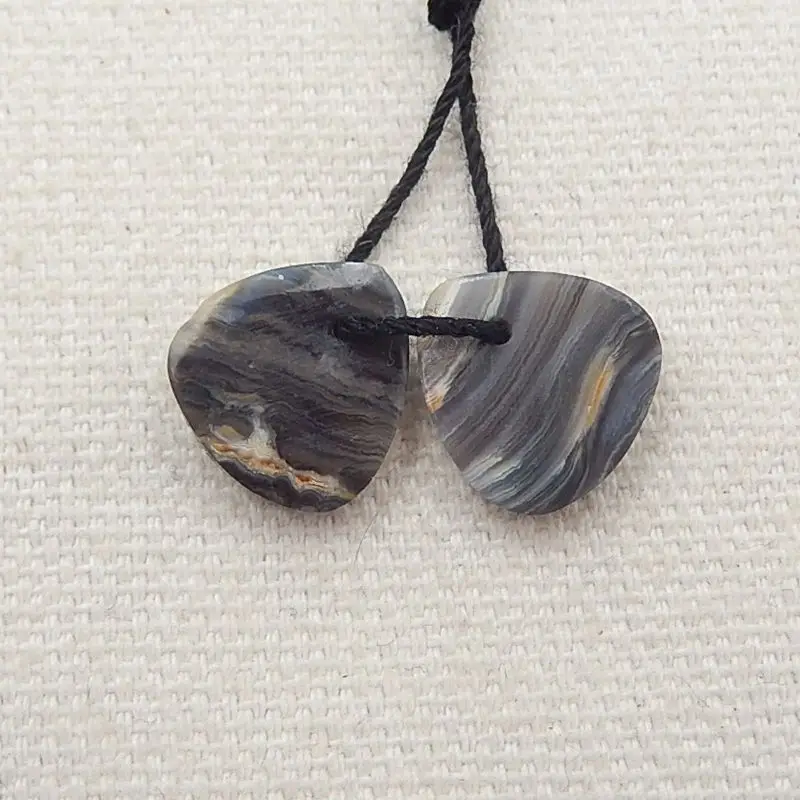 Natural Bead Brazil Agate Crystal Handmade Earrings DIY Jewellry Making For Women 12x12x3mm 1g | Украшения и аксессуары