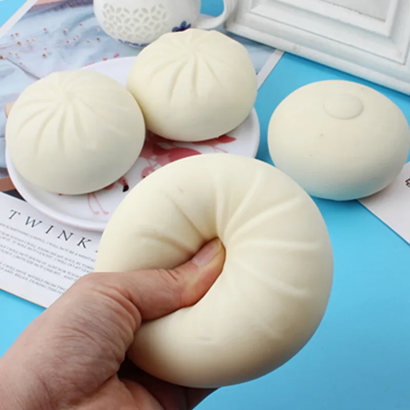 

Big Steamed Stuffed Bun Knead Pinch Music Slow Rebound And Decompression Toys Kids Tactile Training Food Cognition Hand Games