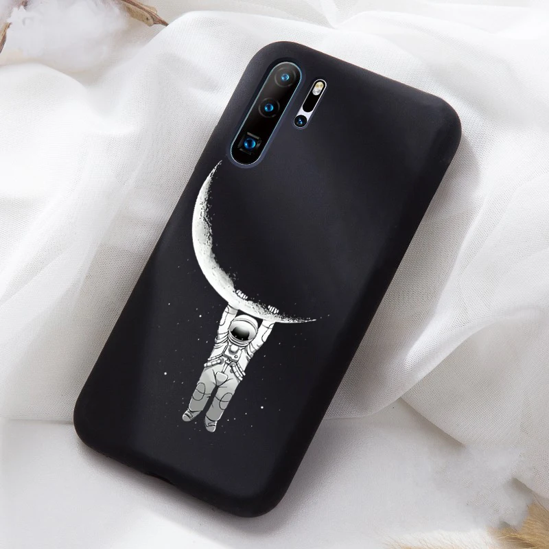 Мягкий ТПУ Матовый чехол с космонавтом луной для huawei P20 P20Lite P20Pro P30 чехол Fundas Coque чехол для huawei Honor 10 20 чехол - Цвет: 05