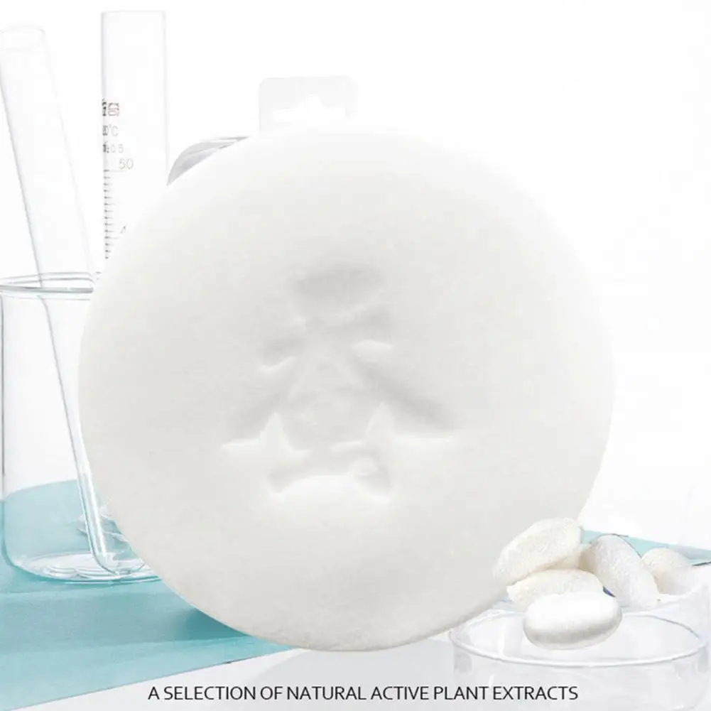 

80g Handmade Goat Milk Silk Soap Shrink Pores Anti Mites Moisturizing Oil Whitening Soap Treatment Face Remover Cleaner Acn K4T0