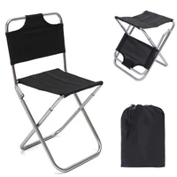 super light 7075 aluminum alloy folding chair outdoor portable stool leisure fishing chair barbecue stool with storage bag