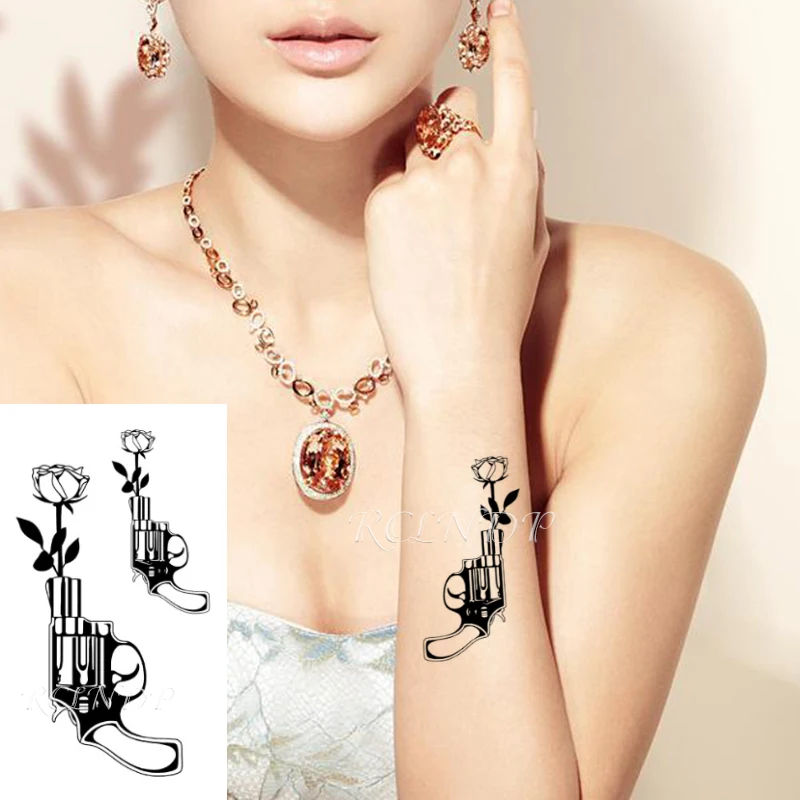 Водонепроницаемые временные тату наклейки на тело сексуальные кружевные