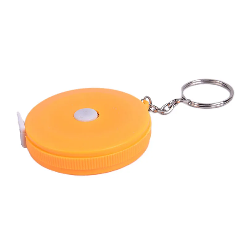 

1pc Candy Color Keychain Tape Measure 1.5 Meters Quantity Clothing Size Tape Measure Small Tape Measure