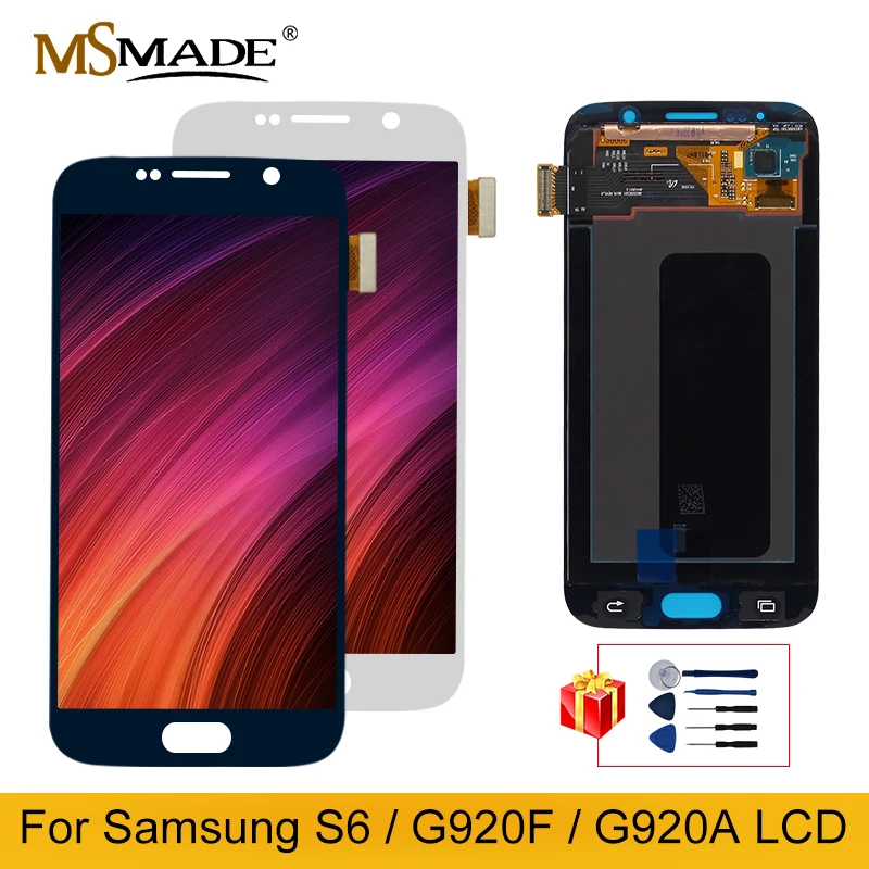 

Оригинальный ЖК-дисплей S6 для Samsung Galaxy S6 ЖК-дисплей G920F G920A ЖК-дисплей сенсорный экран дигитайзер Запасные части S6 дисплей
