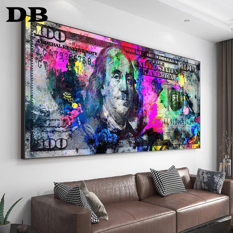 Настенная живопись Золотая современная популярная красочная Картина на холсте