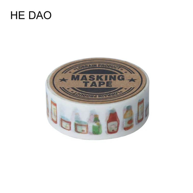 

15mm X 7m Jar of Hearts DIY Decorative Washi Tape for Scrapbooking Creative Masking Tape Office Stationery School Supply