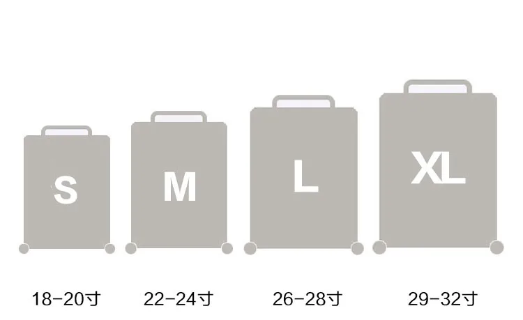 3D Printing Travel Luggage Cover Suitcase Travel Bag Protection Case Luggage Bag Dust Cover For 18-32 inch Travel Accessories