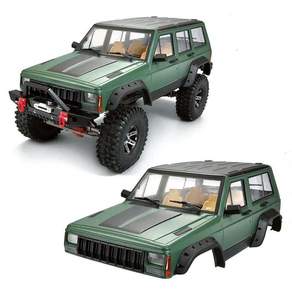 313 мм Колесная база полный Jeep Cherokee XJ жесткого тела комплект для 1/10 RC комплект автомобильных принадлежностей для передней и задней оси SCX10& SCX10 II 90046 Traxxas TRX4