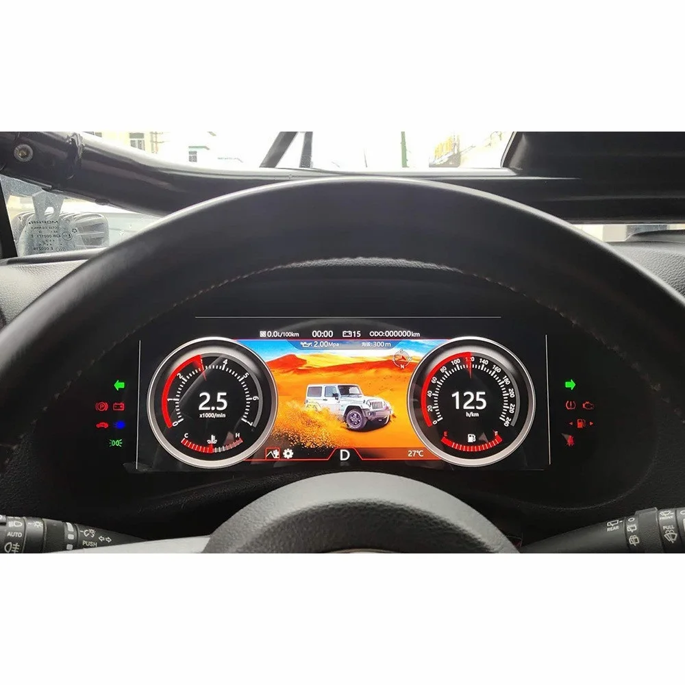 

Car LCD Dashboard For Jeep Wrangler 3 JK 2010-2017 Android 9.0 Auto Instrument Panel Modified And Upgraded LCD Multifunctional