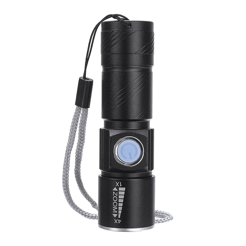 Мини Портативный светодиодный фонарик USB Перезаряжаемые Кемпинг Пеший Туризм