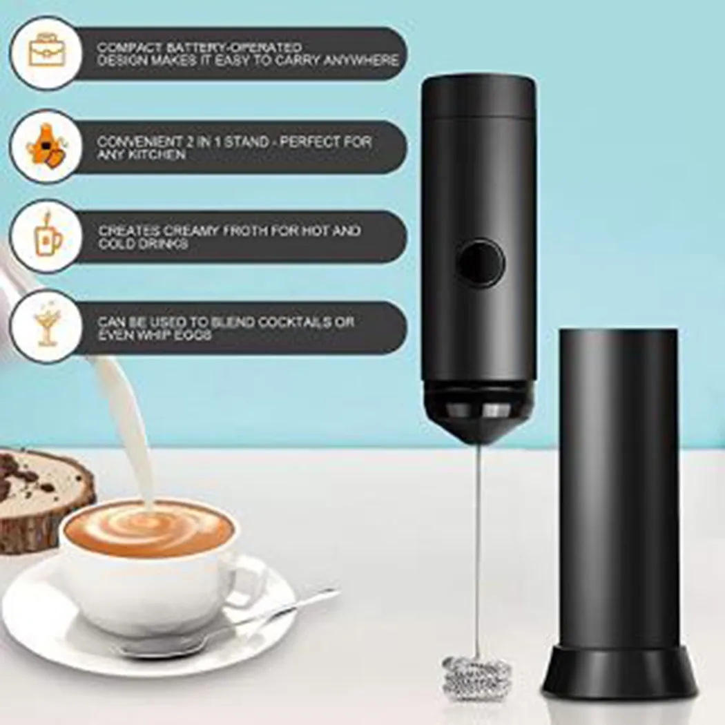 

Electric Egg Beater Milk Frother Kitchen Drink Foamer Whisk Mixer Stirrer Coffee Cappuccino Creamer Whisk Frothy Kitchen Gadget