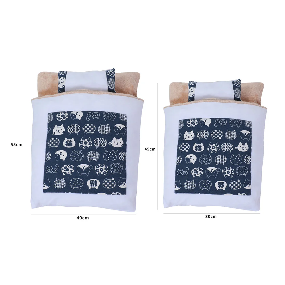 Теплая Лежанка для собаки мягкие флисовые моющиеся коврики съемные подушки