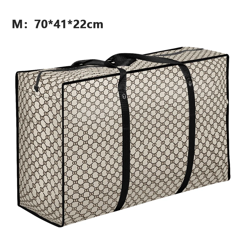 1M 70x41x22cm Большая сумка для путешествий, большая тканая сумка для путешествий, сумка для сортировки одежды из водонепроницаемой пленки, Большая вместительная сумка для доставки - Цвет: 1M 70x41x22cm
