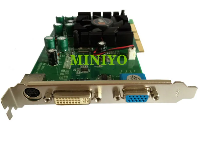 Видеокарта для GeForce 6200 512M 256MB DDR2 AGP 4X 8X VGA + S-VIDEO DVI | Электроника