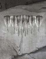 Drawing room LED Aluminum pendant lights for Living Room Bar showcase art Chain pendant lamp Bedroom wedding kitchen Lighting