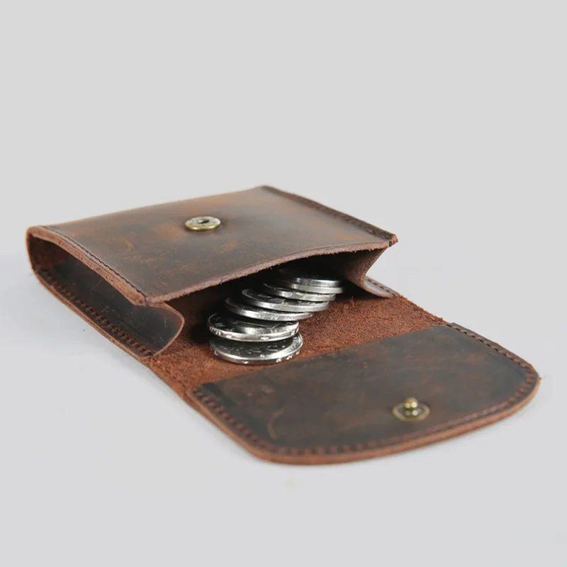 Crazy Horse кожаный кошелек для монет женский винтажный Кошелек мини сумка денег