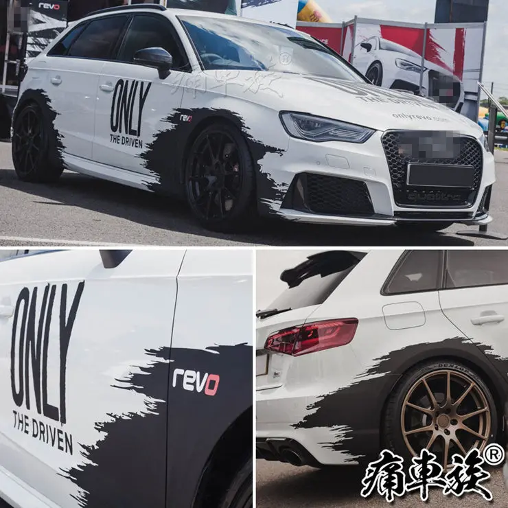 Автомобильные наклейки для A3 S3 A4 S4 Golf 7 6 автомобильные потяните цветы гоночные