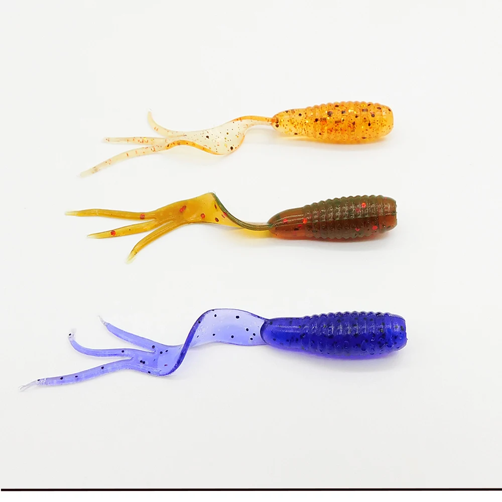 KESFISHING Fishing Soft Lure TRIPPLE GRUB 38mm 0.9g 20pcs Pesca Fish product China | Спорт и развлечения