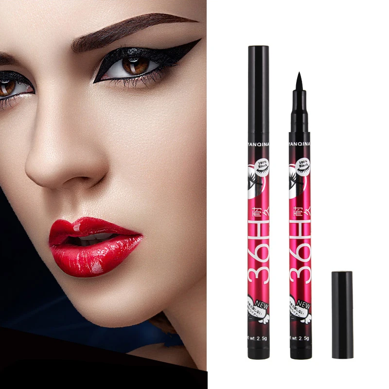 Водостойкий карандаш для глаз подводка штамп шаблон трафарет микроблейдинг